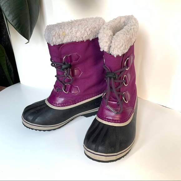 Sorel Yoot Pac Nylon Children Winter Boots  Waterproof Snow boots Size 4 EUR 35 - Picture 8 of 11